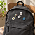 Set of pin buttons