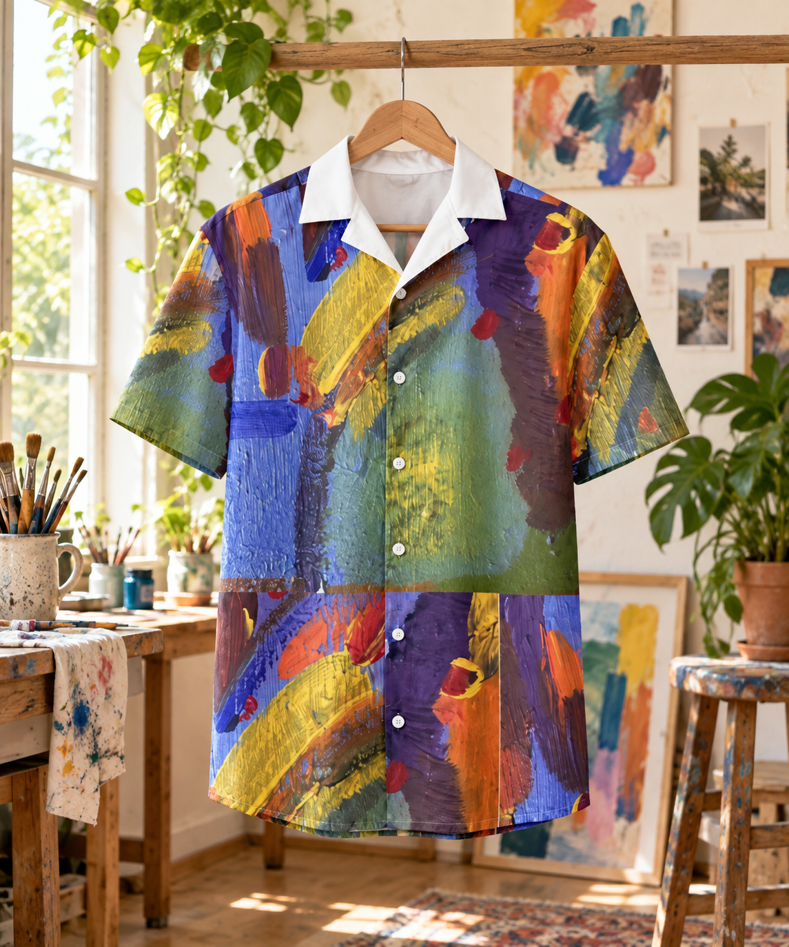 Tiishirtii rainbows Unisex button shirt