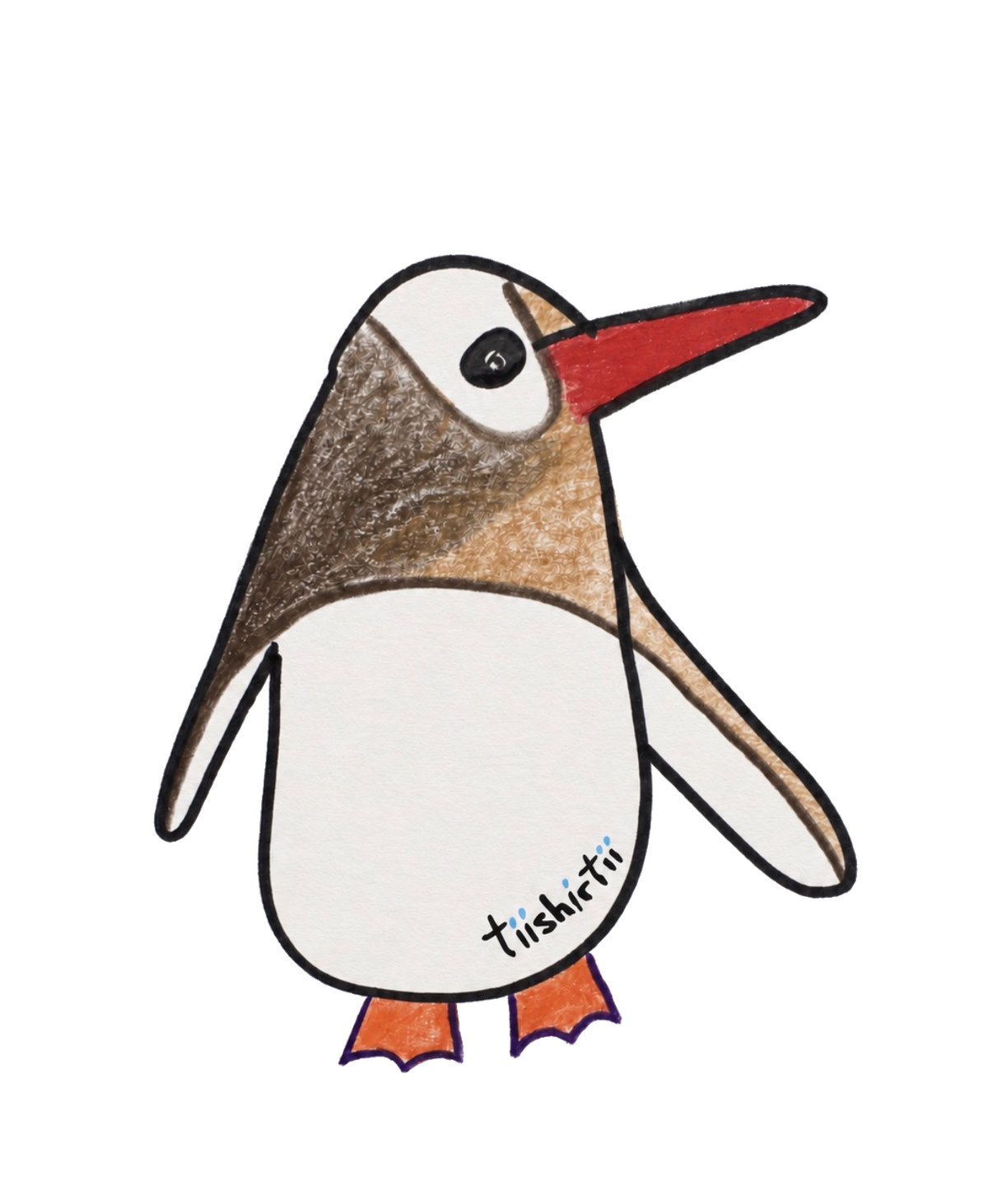 Penguin themed White glossy mug